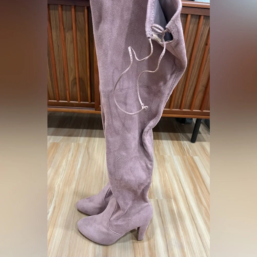 Light Pink Over-the-Knee Boots NWOB